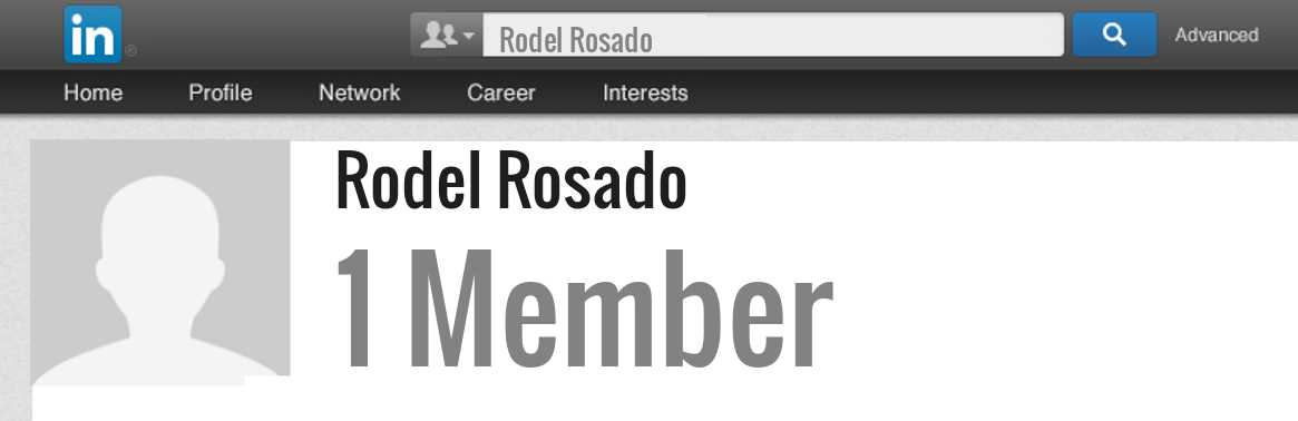 Rodel Rosado linkedin profile