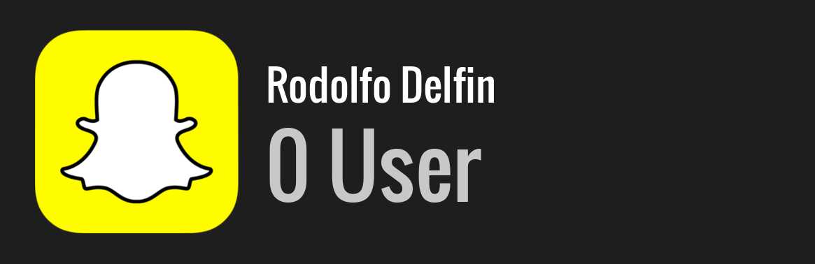 Rodolfo Delfin snapchat
