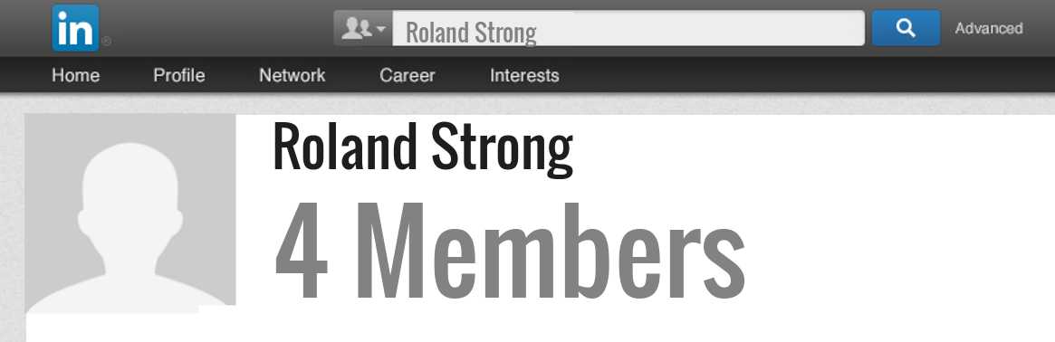 Roland Strong linkedin profile