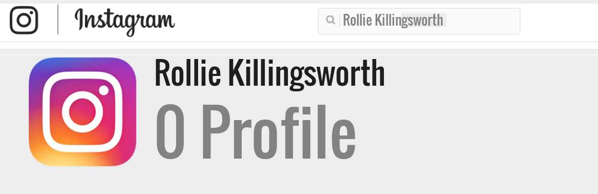 Rollie Killingsworth instagram account