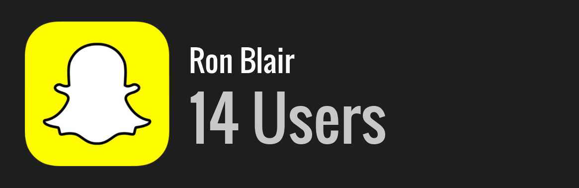 Ron Blair snapchat