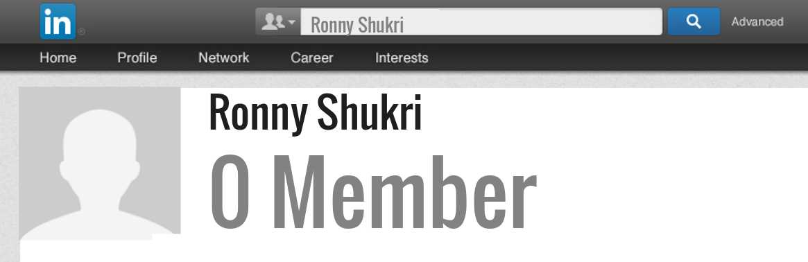 Ronny Shukri linkedin profile