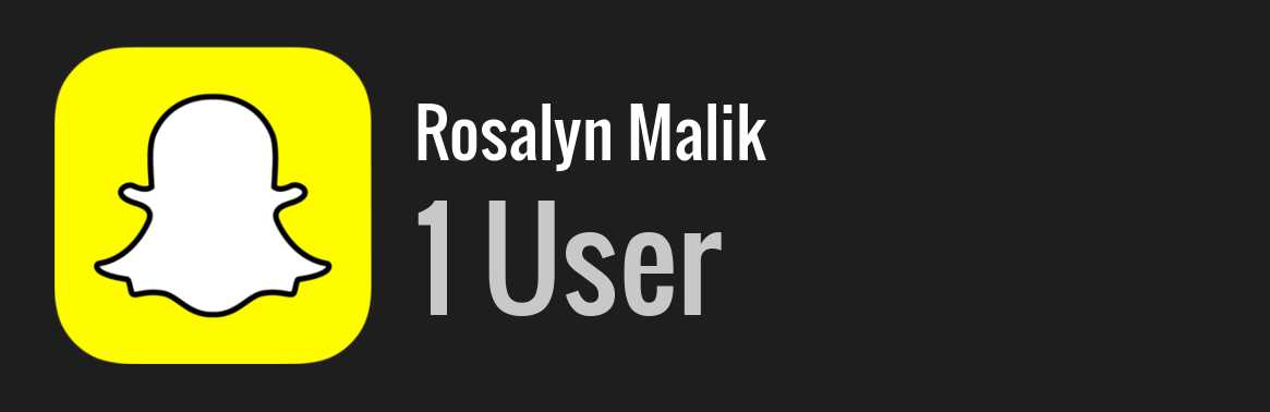 Rosalyn Malik snapchat