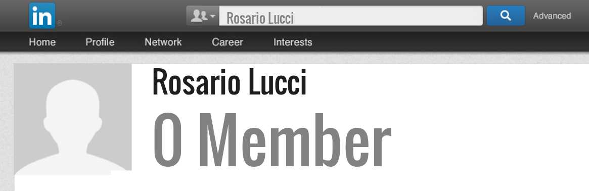 Rosario Lucci linkedin profile