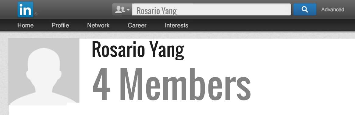 Rosario Yang linkedin profile
