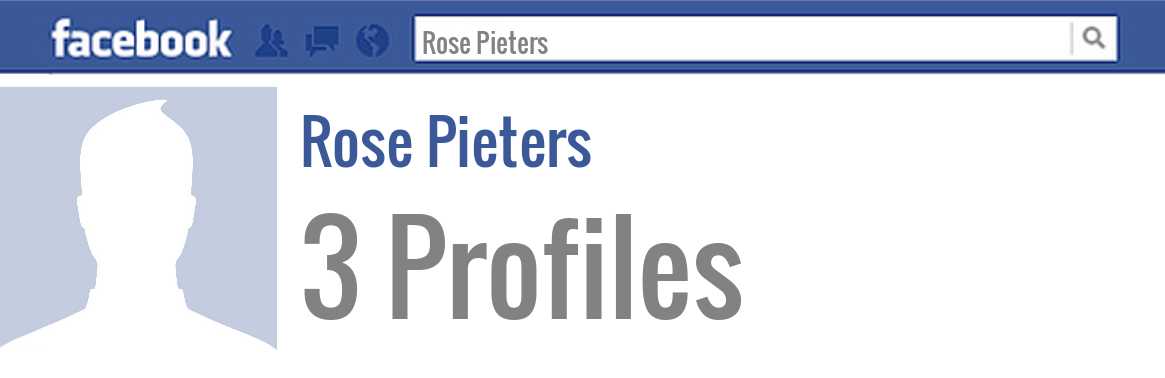 Rose Pieters facebook profiles