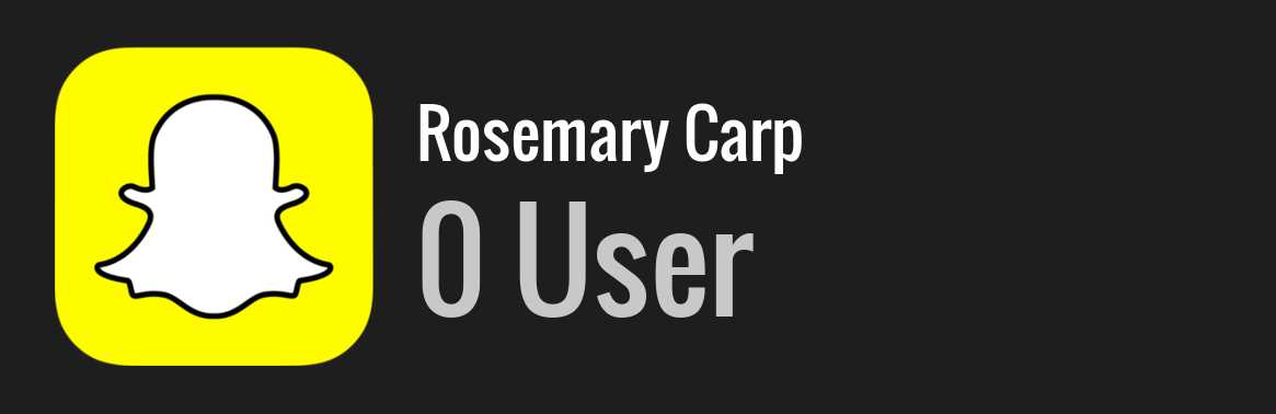 Rosemary Carp snapchat
