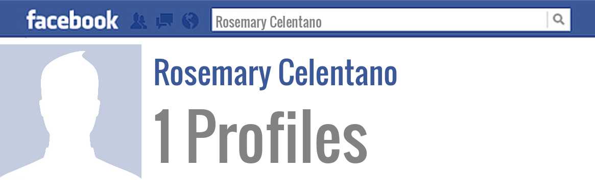 Rosemary Celentano facebook profiles
