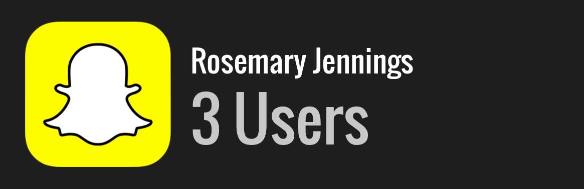 Rosemary Jennings snapchat