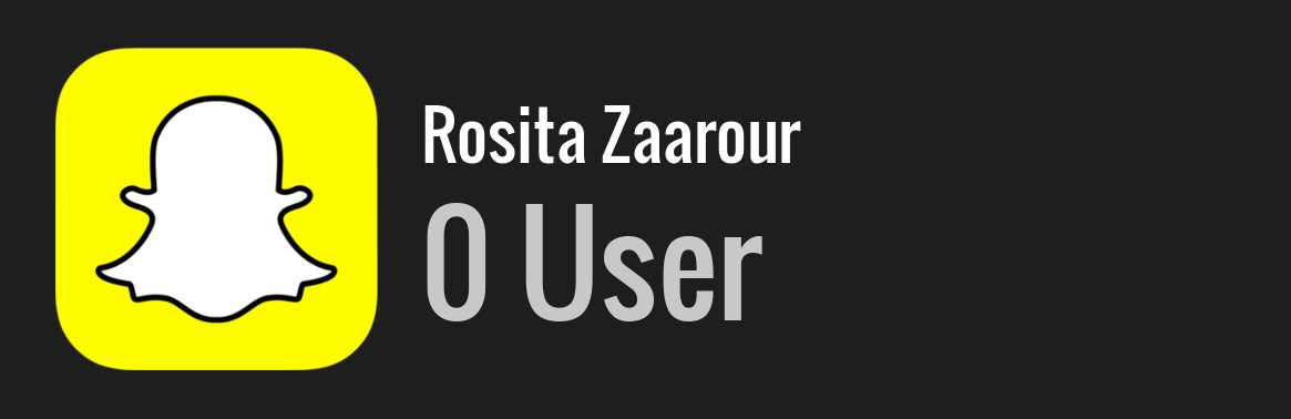 Rosita Zaarour snapchat