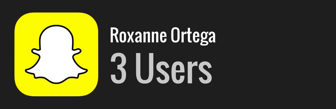 Roxanne Ortega snapchat