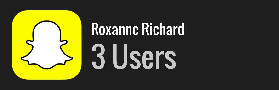 Roxanne Richard snapchat