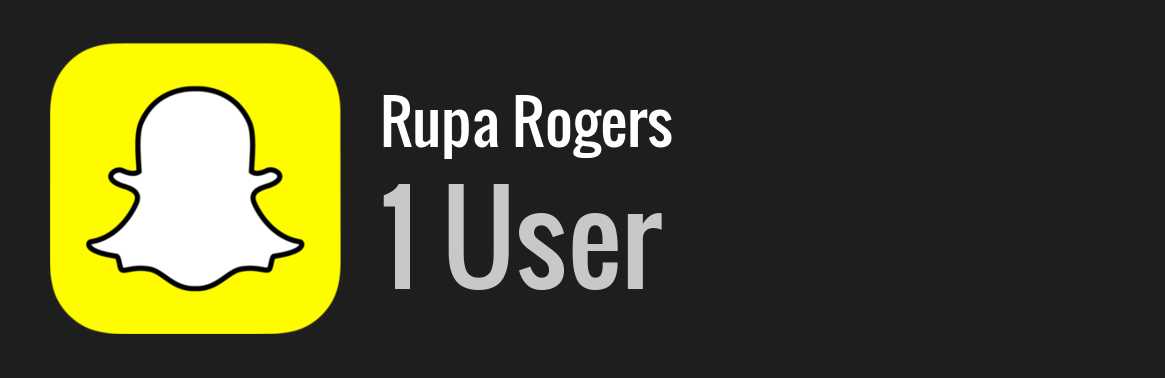 Rupa Rogers snapchat