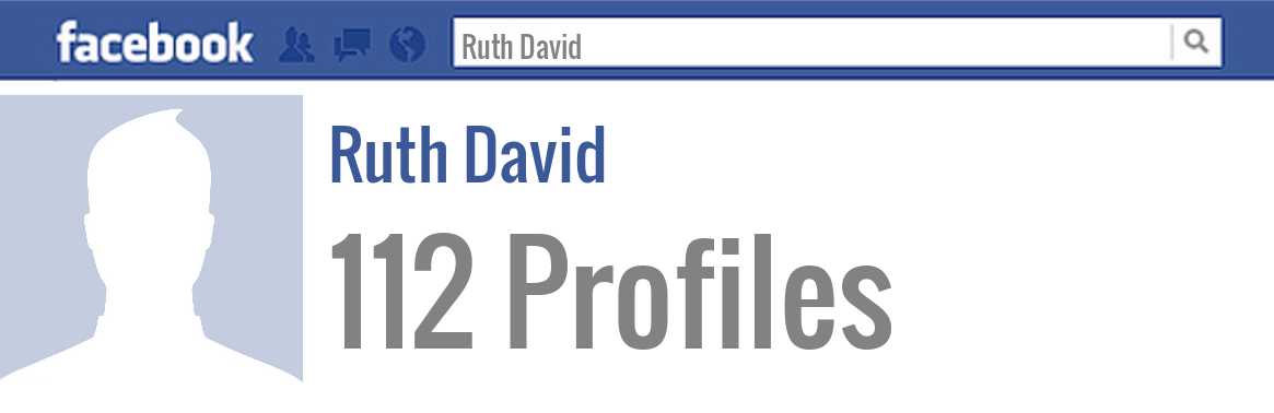 Ruth David facebook profiles