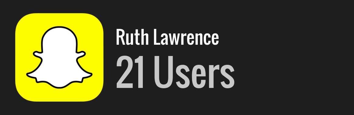 Ruth Lawrence snapchat