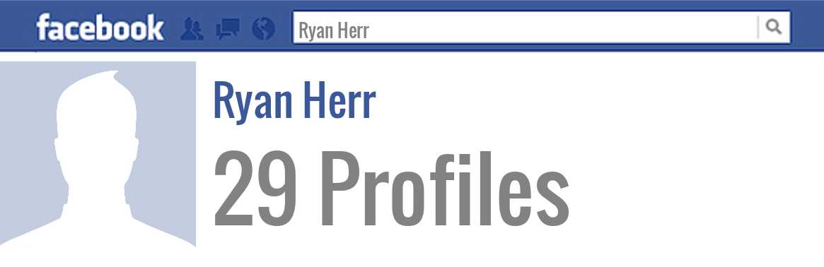 Ryan Herr facebook profiles