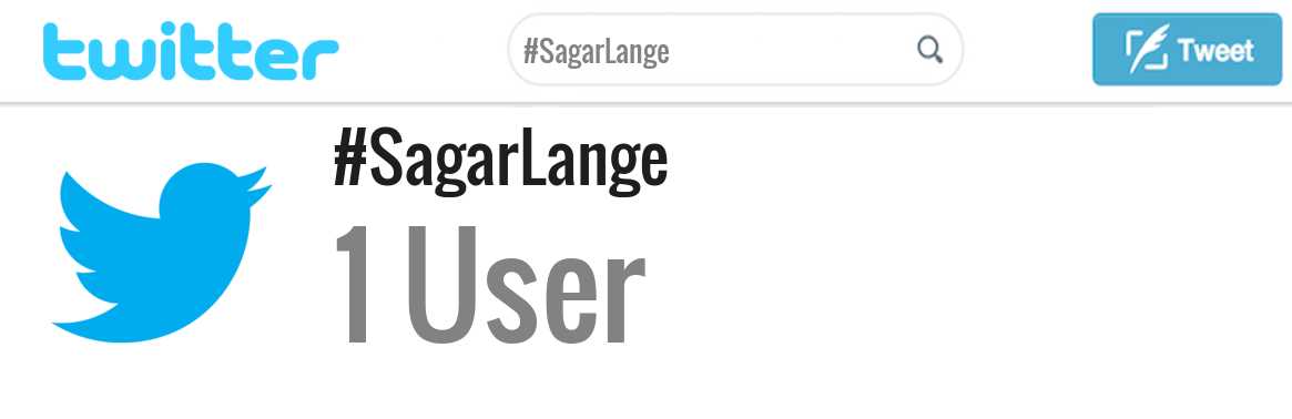 Sagar Lange twitter account