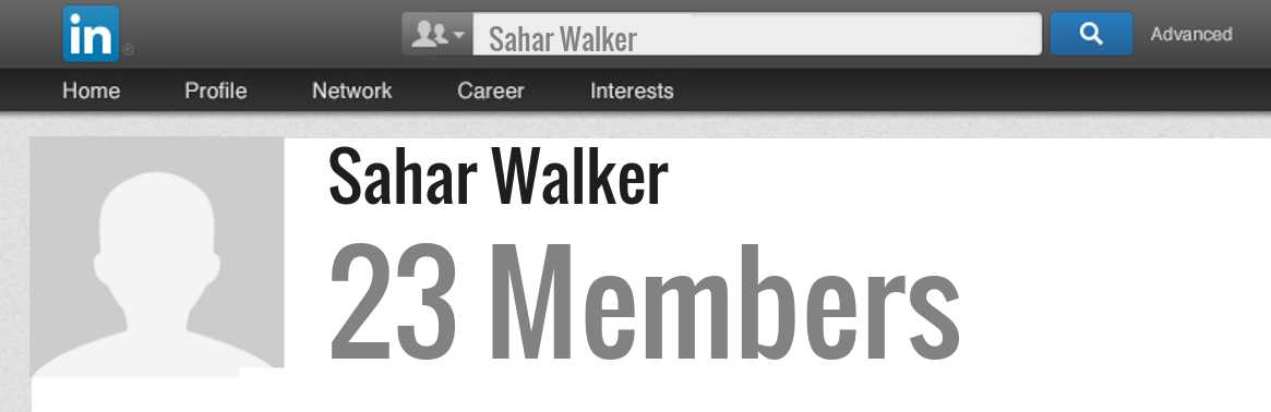 Sahar Walker linkedin profile