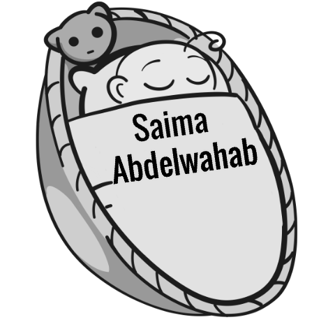 Saima Abdelwahab sleeping baby