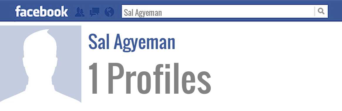 Sal Agyeman facebook profiles