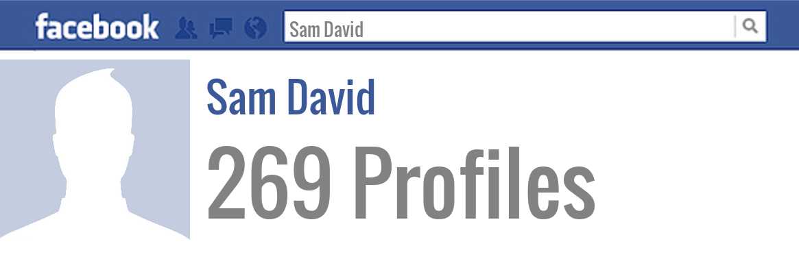 Sam David facebook profiles