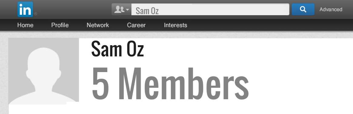 Sam Oz linkedin profile