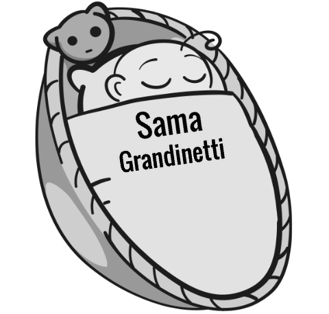 Sama Grandinetti sleeping baby