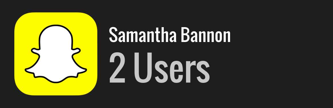 Samantha Bannon snapchat