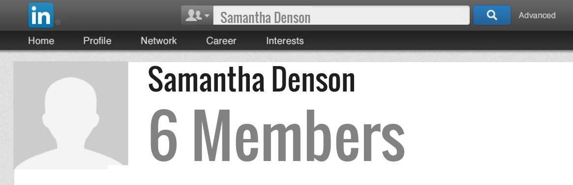 Samantha Denson linkedin profile