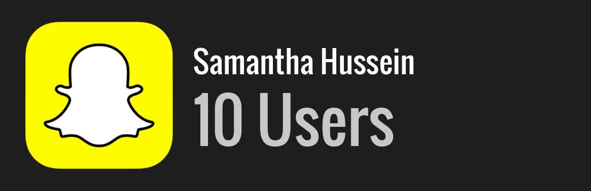 Samantha Hussein snapchat