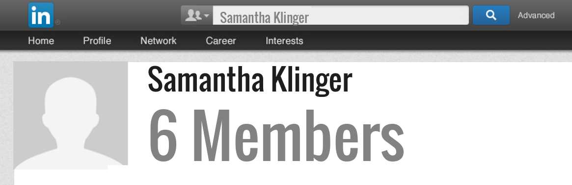 Samantha Klinger linkedin profile