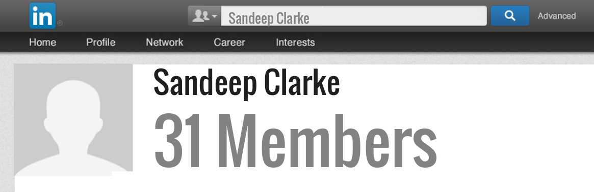 Sandeep Clarke linkedin profile