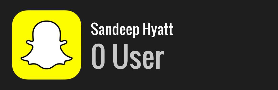 Sandeep Hyatt snapchat