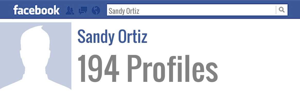 Sandy Ortiz facebook profiles
