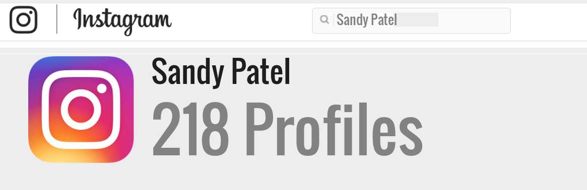Sandy Patel instagram account