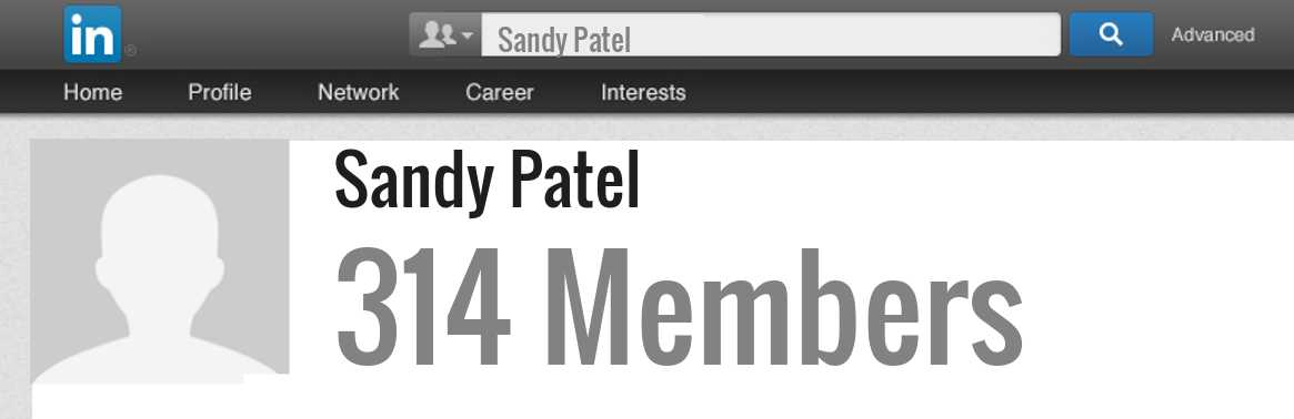 Sandy Patel linkedin profile