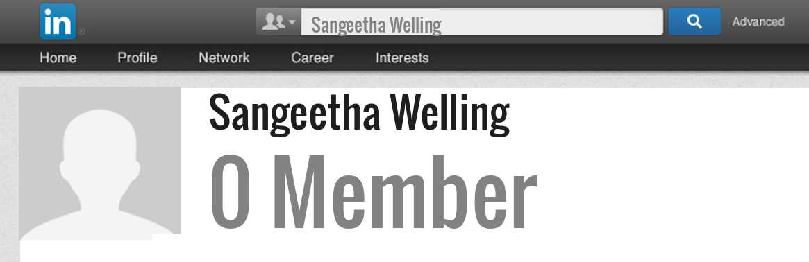 Sangeetha Welling linkedin profile