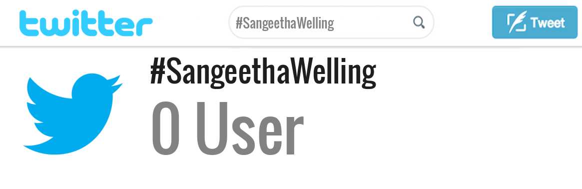 Sangeetha Welling twitter account
