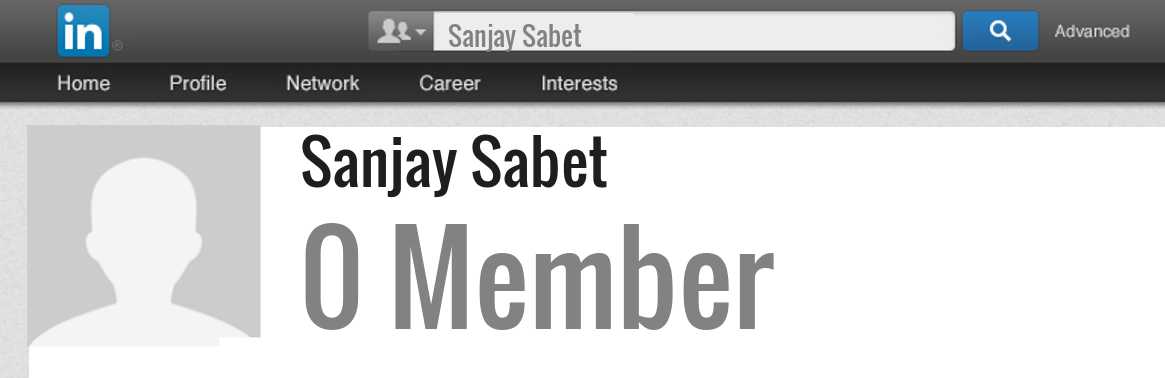 Sanjay Sabet linkedin profile