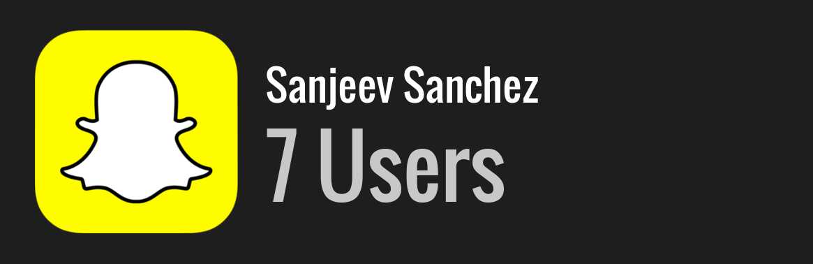 Sanjeev Sanchez snapchat