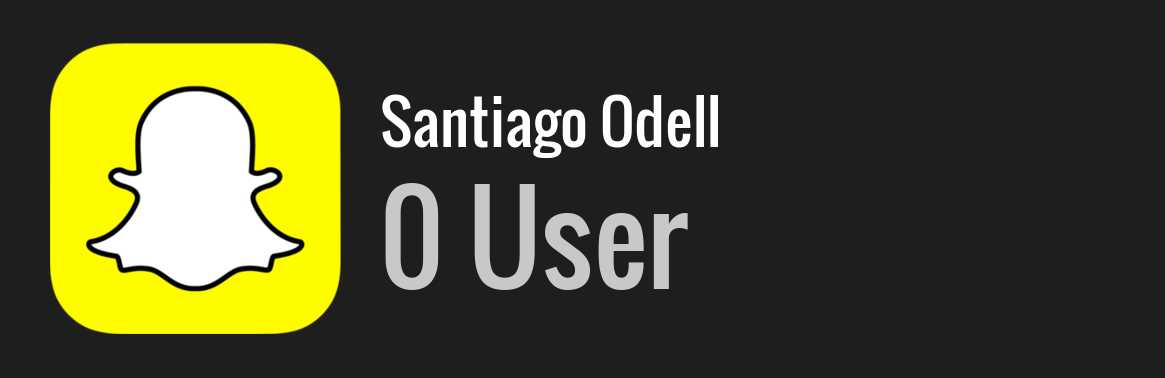 Santiago Odell snapchat