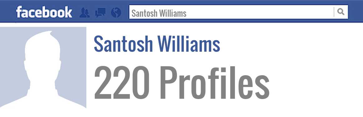 Santosh Williams facebook profiles