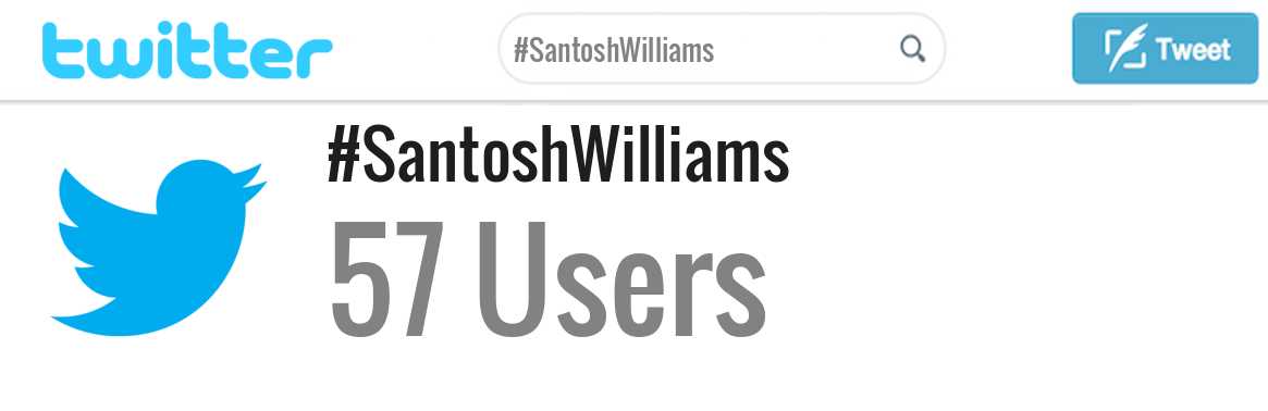 Santosh Williams twitter account