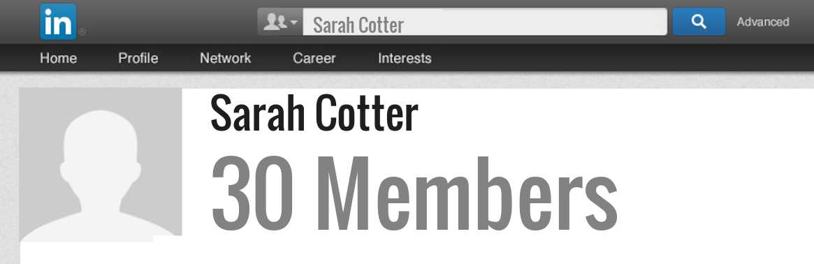 Sarah Cotter linkedin profile