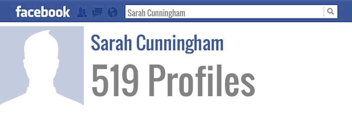 Sarah Cunningham facebook profiles