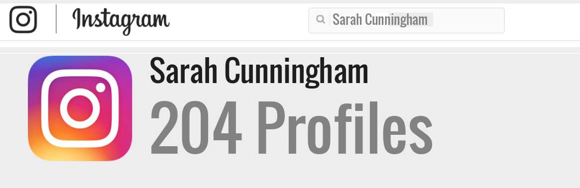 Sarah Cunningham instagram account