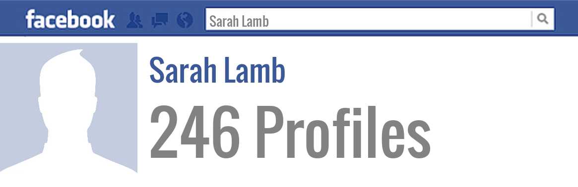 Sarah Lamb facebook profiles