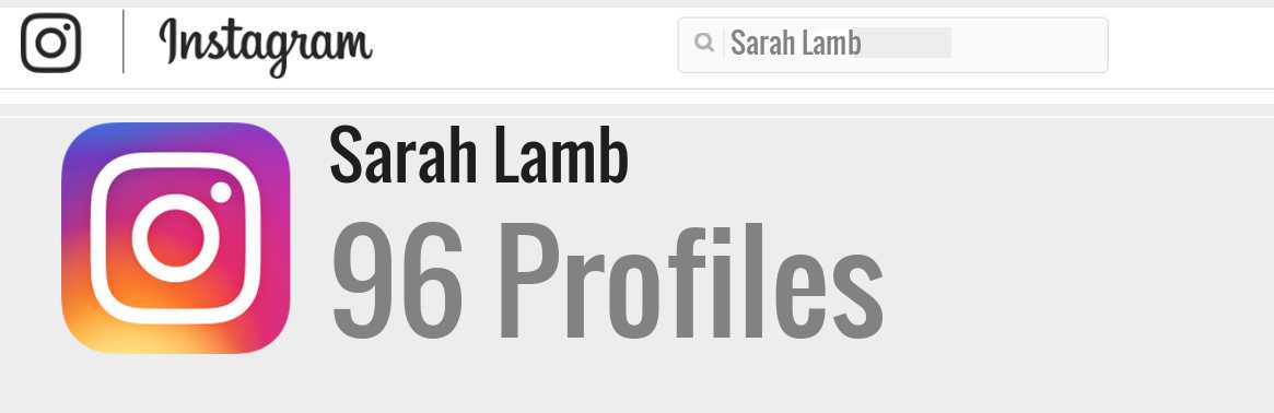 Sarah Lamb instagram account
