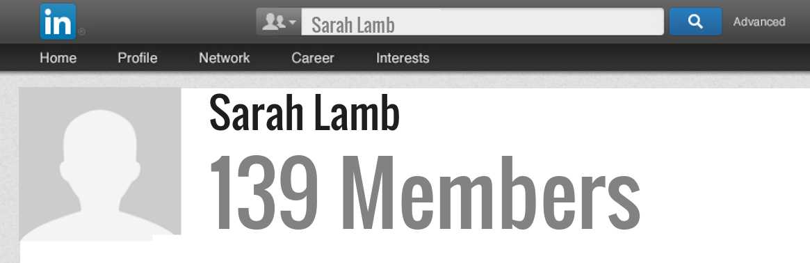 Sarah Lamb linkedin profile