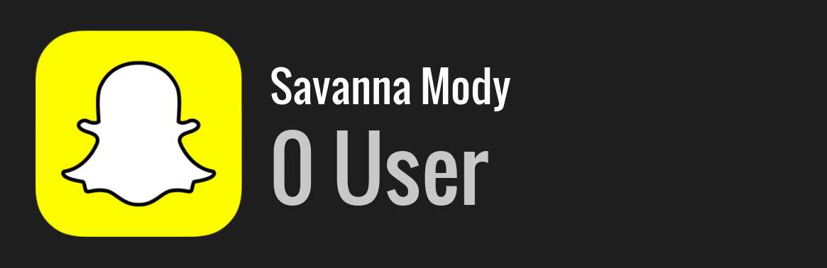 Savanna Mody snapchat